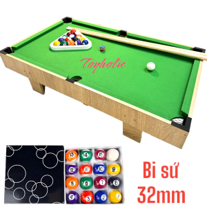 Bàn bida cỡ đại 92cm gỗ cỡ lớn áp phê tốt cho trẻ em và người lớn bộ trò chơi bộ quà tặng cho bé trai bé gái