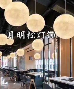 SXH โคมไฟพระจันทร์ดาวเคราะห์ขนาดใหญ่ศิลปะนอร์ดิกโคมไฟห้องนอนโคมไฟห้องรับประทานอาหารร้านค้าโคมไฟระย้าทรงกลมพระจันทร์