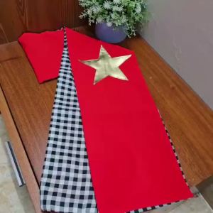 [2/9] Khăn Rằn Nam Bộ Cờ Đỏ Sao Vàng Thêu Ngôi Sao Quàng Cổ Du Lịch Biểu Diễn Văn Nghệ Vải Mềm Mịn Phụ Kiện Yêu Nước