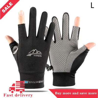 [COD]Flash Delivery ถุงมือกันแดดสำหรับผู้หญิงเนื้อผ้าไหมน้ำแข็งแบบบางป้องกันรังสีอัลตราไวโอเลตน้ำค้างถุงมือสำหรับขับขี่ขับขี่ขับขี่กันลื่นระบายอากาศได้ดี