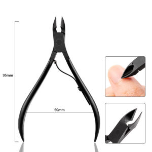 Lusluking Stainless Steel Cuticle Nipper Dead Skin Cutter Nail Art Clipper Manicure ToolFrench Handle