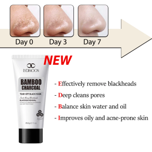 LYDIMOON Charcoal peel-off Blackhead Removal Mask Quickly removes blackheads and shrinksdeep cleaning pores Oil control and moisturizing