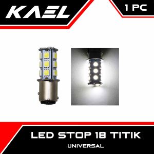 LED Stop 18 Titik Universal Merah Putih SMD 5050 Stop Lamp Stoplamp Rem Belakang Strobo Kedap Kedip Flash Strobe Lampu