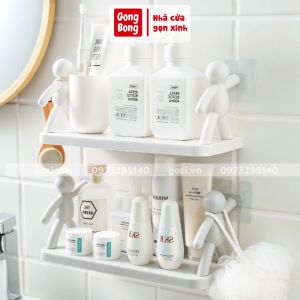 Kệ Đề Đồ Dán Tường 2 Hình Người Độc Đáo Phong Cách Nhật Bản