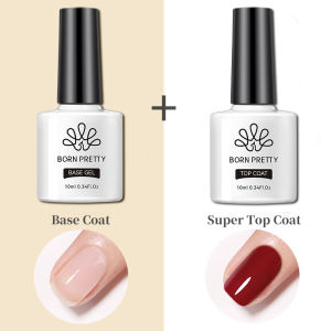 BORN PRETTY 2/3bottle/set 10ml Gel Nail Art Polish Nail UV Gel Soak Off Gel Nail Function Gel Set No Wipe Top Coat Base Gel