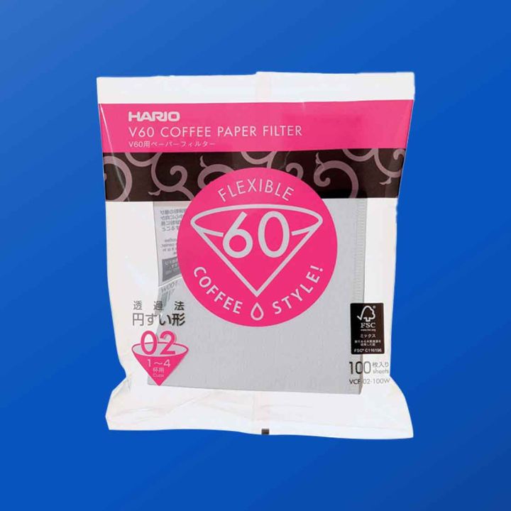 Hario V60 Paper Filter (02), white 100 pcs Lazada PH