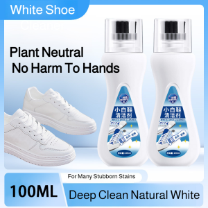 White Shoe Cleaner Deep Cleaning Spray Whitener Stain Remover White Shoes And Sneakers