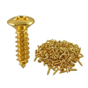 100Pcs Electric Guitar Pickguard Screws Guitar Scratchplate Mounting Screws Guitar Parts Musical Instruments Accessory