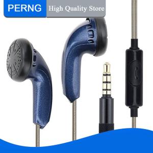 [PERNG] Tehe DIY MX500 Heavy Bass Flat Head Earphone Earbuds With Mic High Quality Study Headphone