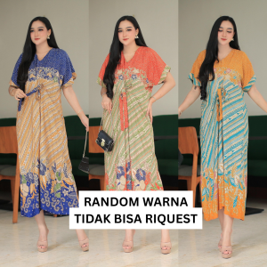 Premium ANJANI Daster Wanita Rayon Super Tebal Adem Midi Dress Batik Modern Elegan Busui Kasual Daily Nyaman