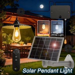 Solar Light Solar Chandelier Outdoor Lighting Retro Bulb Chandelier Powered Pendant Lights Split Solar Light IP65