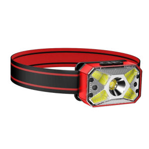 Yuoo LED Headlamp COB Red Light Super Bright Inductive Flashlight USB Rechargeable Head Torch Fishing Cycling Headlight