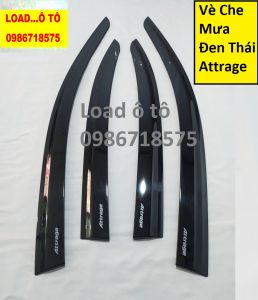 Vè Che Mưa Xe Mitsubishi Attrage 2026-2016 Đen Thái Dày Hàng Loại 1