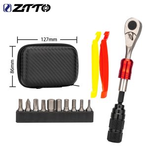ZTTO Bicycle Mini Torque Wrench Screwdriver Spanner Quick Release Socket Tool Maintenance Repair Kit Spanner Key