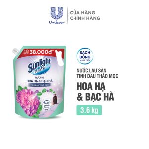 Nước Lau Sàn Tinh Dầu Thảo Mộc Sunlight (3.4Kg/3.6Kg)