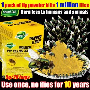 Lalat Pembunuh Lalat 1 pack of fly powder kills 1 million flies READY STOCK Fly Killer Flies Killing Bait PowderRepellent Serbuk Lalat Anti Pest Control Umpan 5g/20 bags Ubat lalat sangat Berkesan