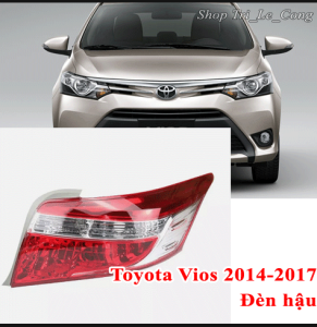 Toyota Vios 13-17 Đèn hậu xe hơi ô tô bên trái phải tài phụ phía sau đời 2017 2014 2015 2016 ốp gương chụp nhựa kính