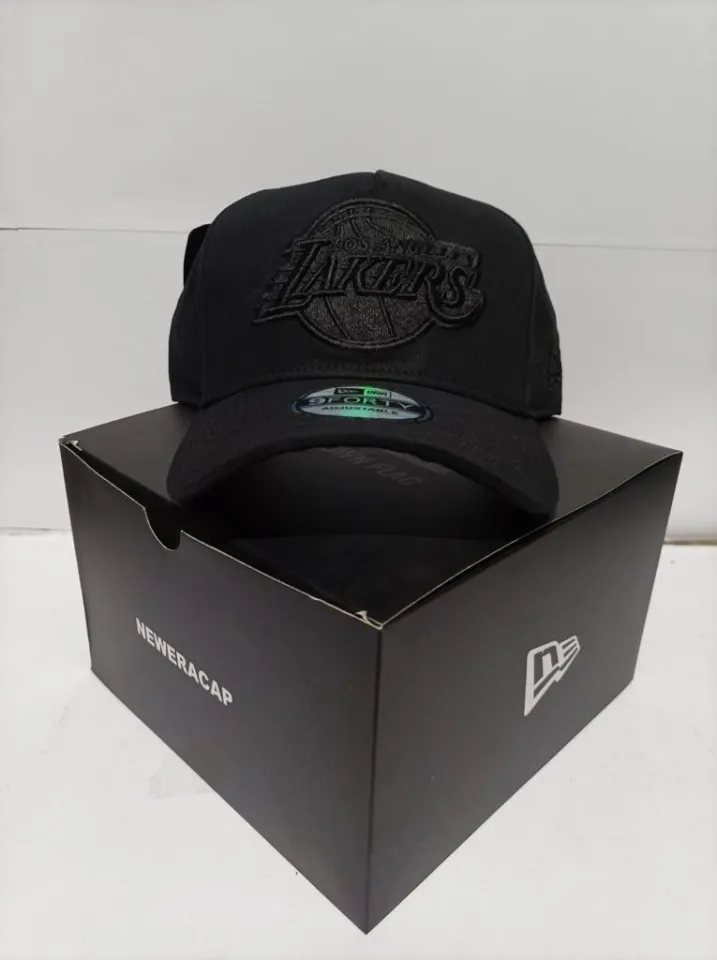 Topi Model LAKERS Baseball New Era 9forty Black Hitam Bordir