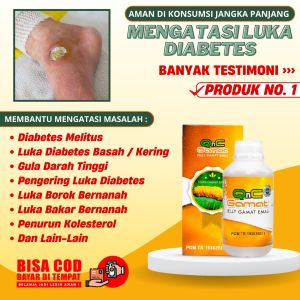 Obat Pengering Luka Diabetes Salep Koreng Bernanah Borok Luka Bakar Bekas Oprasi di Kaki Diabetes Melitus Obat Diabetes Kring / Basah - QNC JELLY GAMAT 100% AMAN