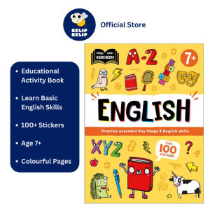 English Educational Workbook With 100+ Fun Reward Stickers for Kids (Age 7+)