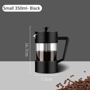 【COD+IN STOCK】Kính Borosilicate Nồi pha cà phê French Press Chịu nhiệt 350/600/1000ML Bình pha cà phê Đa chức năng Máy pha trà và cà phê