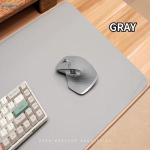 [SG Stock]Waterproof Desk Writing Mat Double-sided Mouse pad Premium PU Felt Leather Table Mat aron Colors Mouse Pad