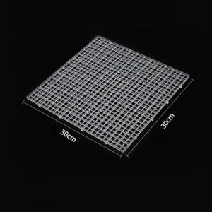 5pcs Aquarium Isolation Board Fish Tank Bottom Filter Grid Plate White Isolation Mesh