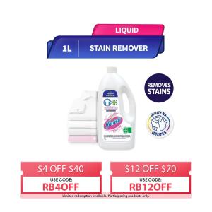 Vanish Liquid Laundry Detergent Booster - Crystal White 1L Stain Remover