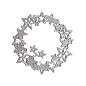 Star Metal Die Cuts Circle Star Frame Cutting Dies Embossing Stencils for Scrapbooking Album Cards Photo Decorations