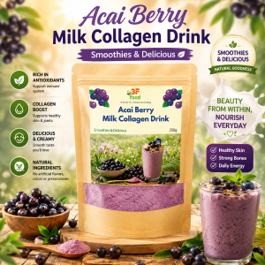 Acai Berry Collagen Drink Powder 250g | Beauty & Skin Support | Antioxidant Healthy Milk Drink