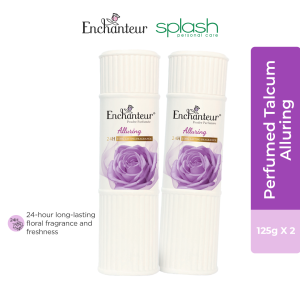 ENCHANTEUR Perfumed Talcum Powder Alluring 125g - Set of 2