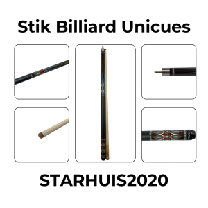 Stik Billiard UNICUES Ekonomis High Quality Pool Cue - Shaft Billiard Maple Stick