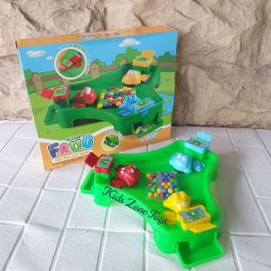 Mainan Feeding Frog Game Hungry Frog Eat Ball Board Game / Game Kodok Makan Bola Seru Family 3