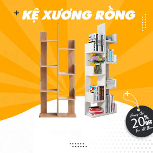 Kệ Gỗ Xương Rồng to kệ sách đa năng xinh xắn đa năng bền đẹp chất gỗ MDF 40cm x 20cm x 120cm dày 12mm dễ lắp ráp BIG