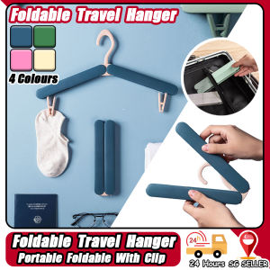 Foldable Travel Hanger with Clip /Drying Rack Traveling Foldable Socks Underwear Storage Organizer Portable Folding Hangers /Foldable Hangers