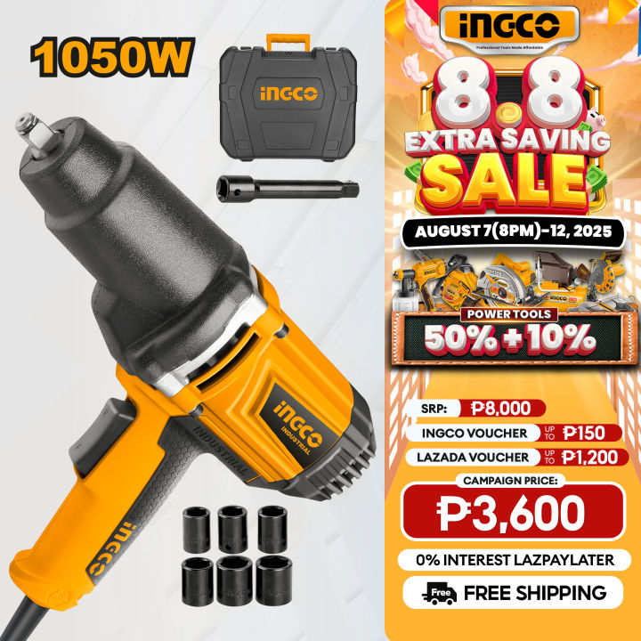 Ingco IW10508 1050W Industrial Electric Impact Wrench 1/2