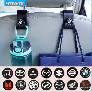 1pc Multifunction Car Headrest Hook Back Seat Hook with car logo