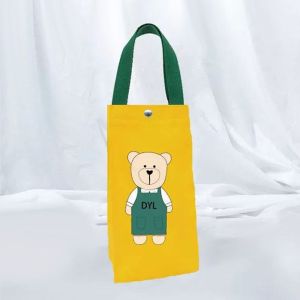 FUDESHE Cute Umbrella Bag Camping Cup Bag Water Bottle Handbag Canvas Pouch Water Bottle Holder Bottle Cover