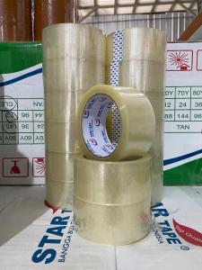 Lakban Bening 100 Yard ECO x 48 mm Per 6 Pcs | Star Tape Per Slop – Tebal Kuat untuk Packing Kardus