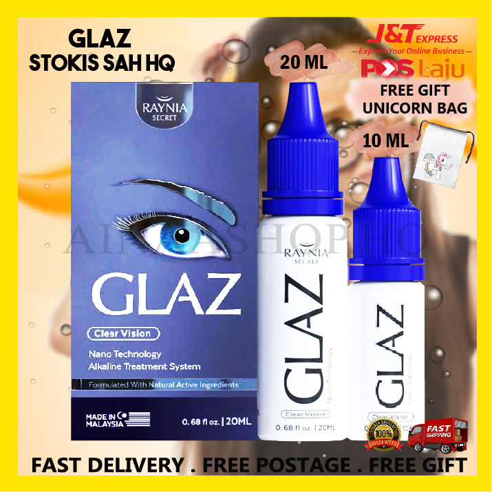 Glaz Eye Rania 10ml Ubat Mata Merawat Mata Rabun Silau Selaput