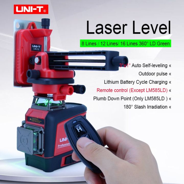 Uni-t Laser Level Green 3d 12-line Marker Vertical Horizontal Indoor 