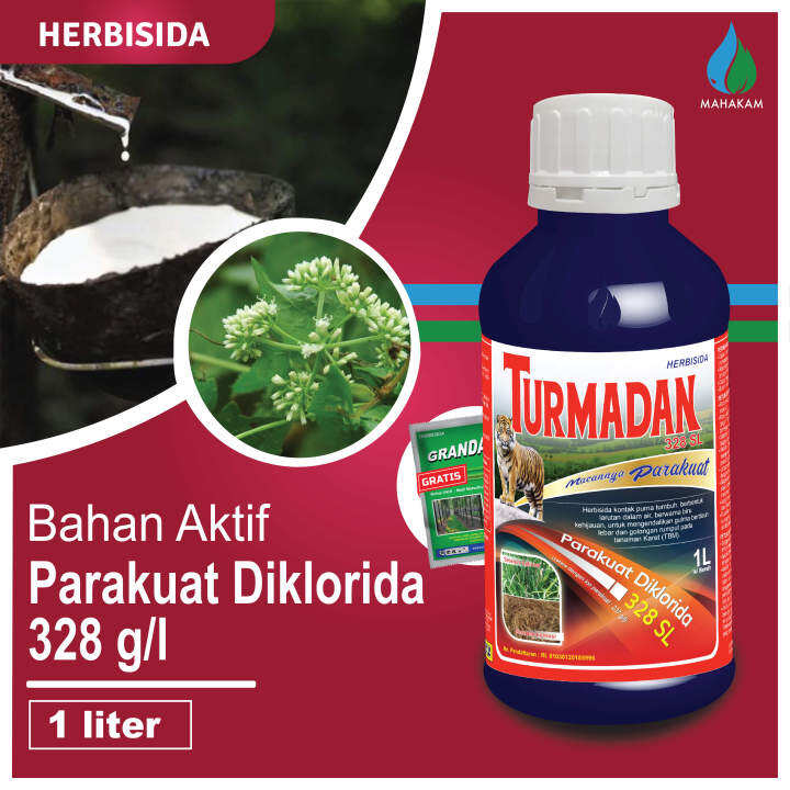 Herbisida Pestisida Mahakam Turmadan 328 Sl 1 Liter Pembasmi Gulma