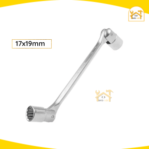 Chìa khoá cờ lê 2 đầu tuýp lắc léo Tolsen 17021 - 17026  2 đầu số thép mạ Cr phủ Satin size 8x9mm - 17x19mm)