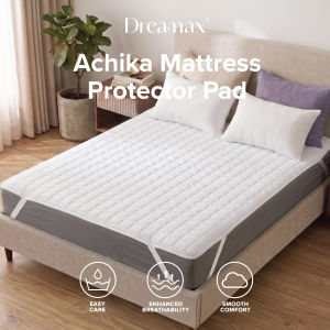 DREAMAX ACHIKA Mattress Protector - Mattress Topper / Mattress Pad / Single / Super Single / Queen / King / jt