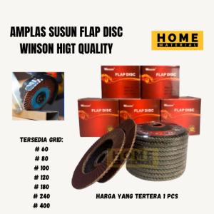 3PCS Amplas Susun Flap Disc Grid Grit ukuran lengkap Mata Gerinda Amplas Besi TEBAL ( SATU PAKET ISI 3PCS )