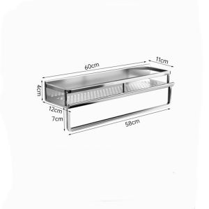 IGDL 304สแตนเลสห้องน้ำชั้นวางห้องน้ำเจาะฟรีห้องน้ำชั้นวางผ้าขนหนูอาบน้ำชั้นวางผ้าขนหนูฮาร์ดแวร์ห้องน้ำจี้