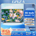 GINZA Smart TV 55 Inches FHD LED TV Android TV Flat Screen Smart TV. 