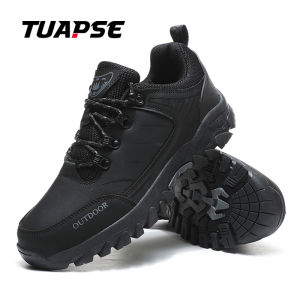 TUAPSE รองเท้าเดินป่าสำหรับผู้ชายรองเท้าปีนเขากันน้ำกันการชนรองเท้ากีฬาลำลองกลางแจ้งมีเชือกผูกขนาด39-46