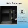 Yale Stellar 390/DB2 Large Security Safe - Biometric - Digital Pad - 2x Override Keys - USB Port For Emergency Power. 