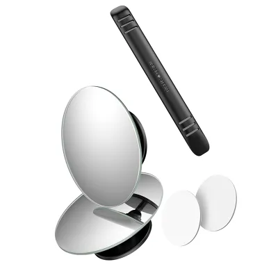 Baseus Car Mirror Rearview Mirror HD Convex Blind Spot Auto 360 Degree Wide Angle Vehicle Parking Rimless Mirrors